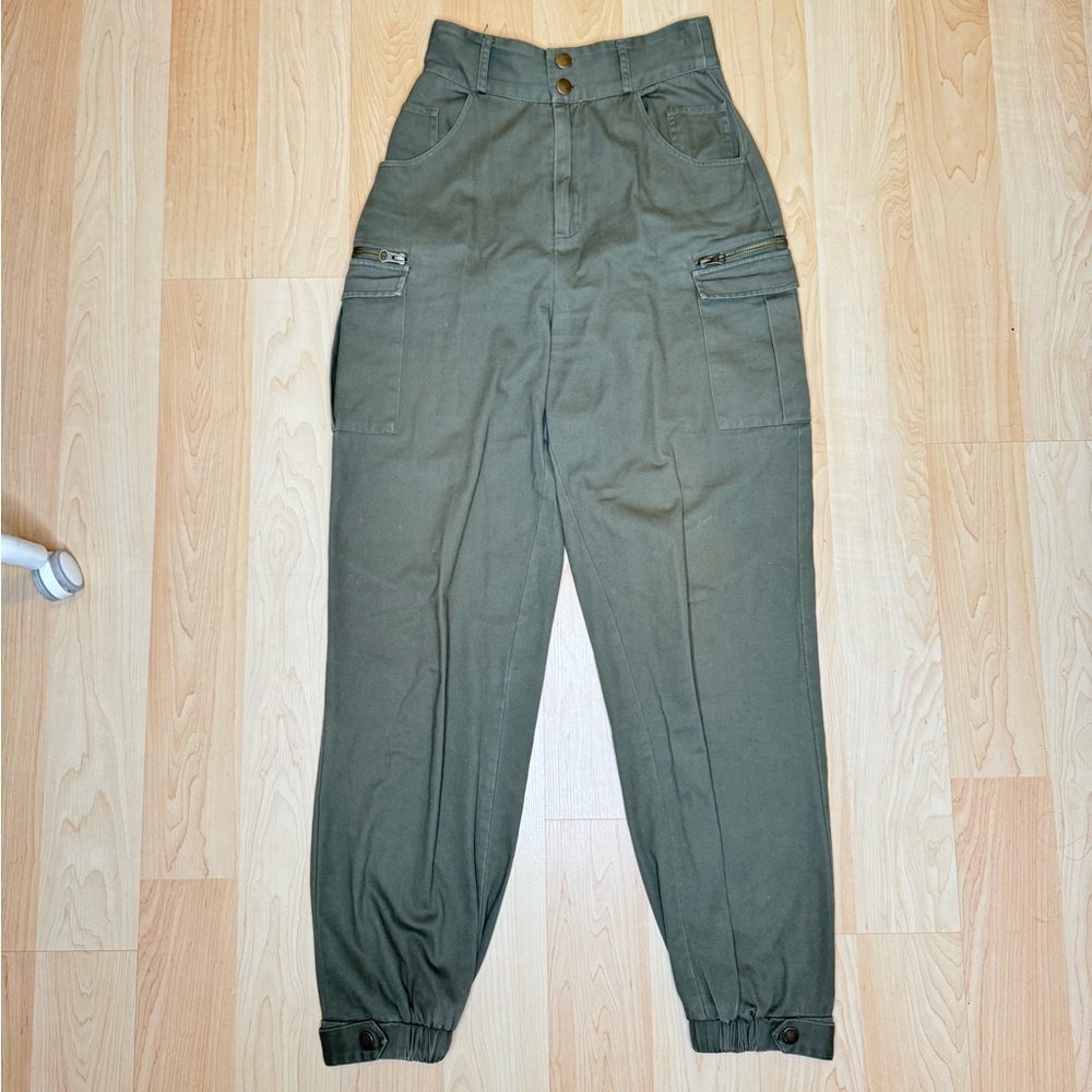 Meshki Green Cargo Pants